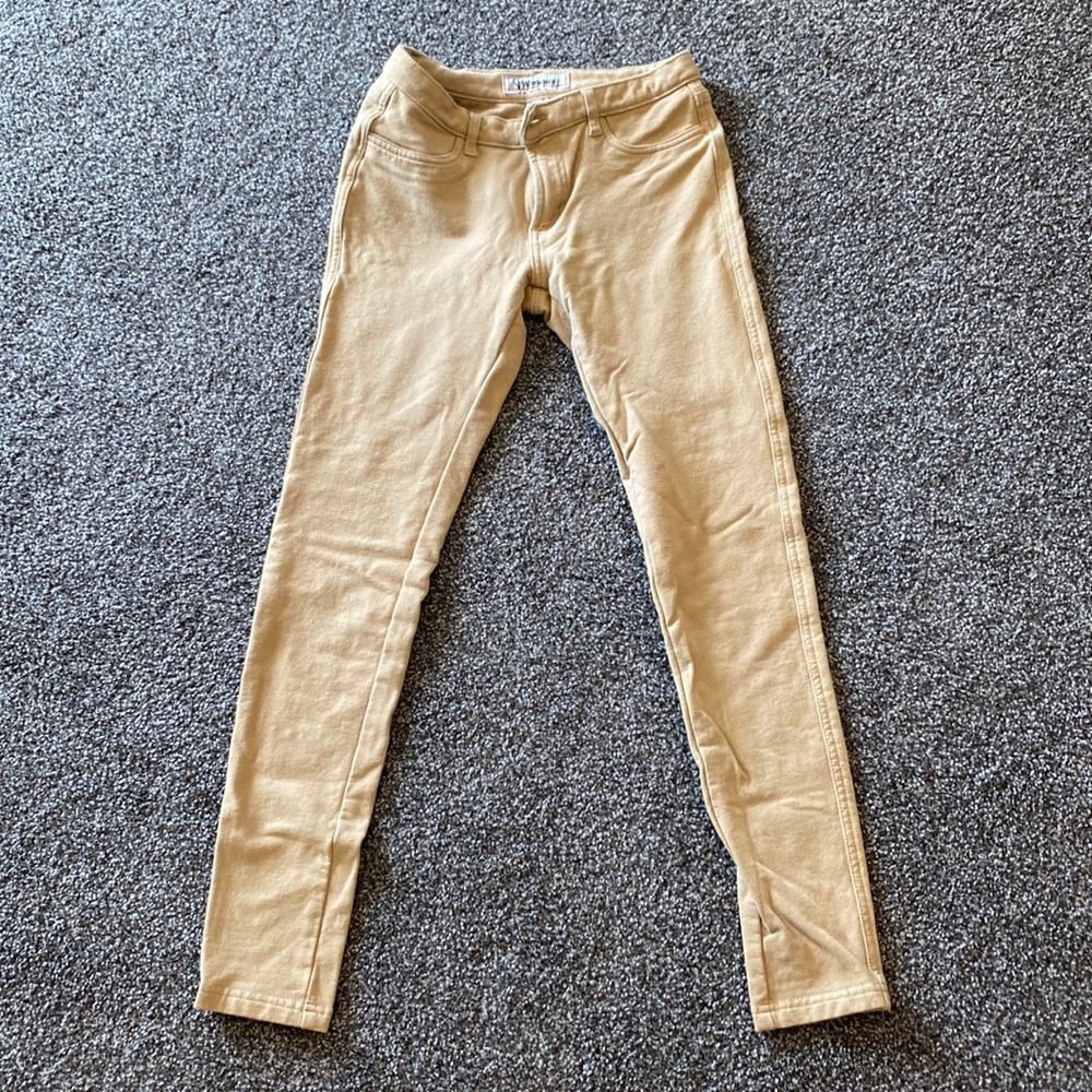 Girls jeggings/leggings tan